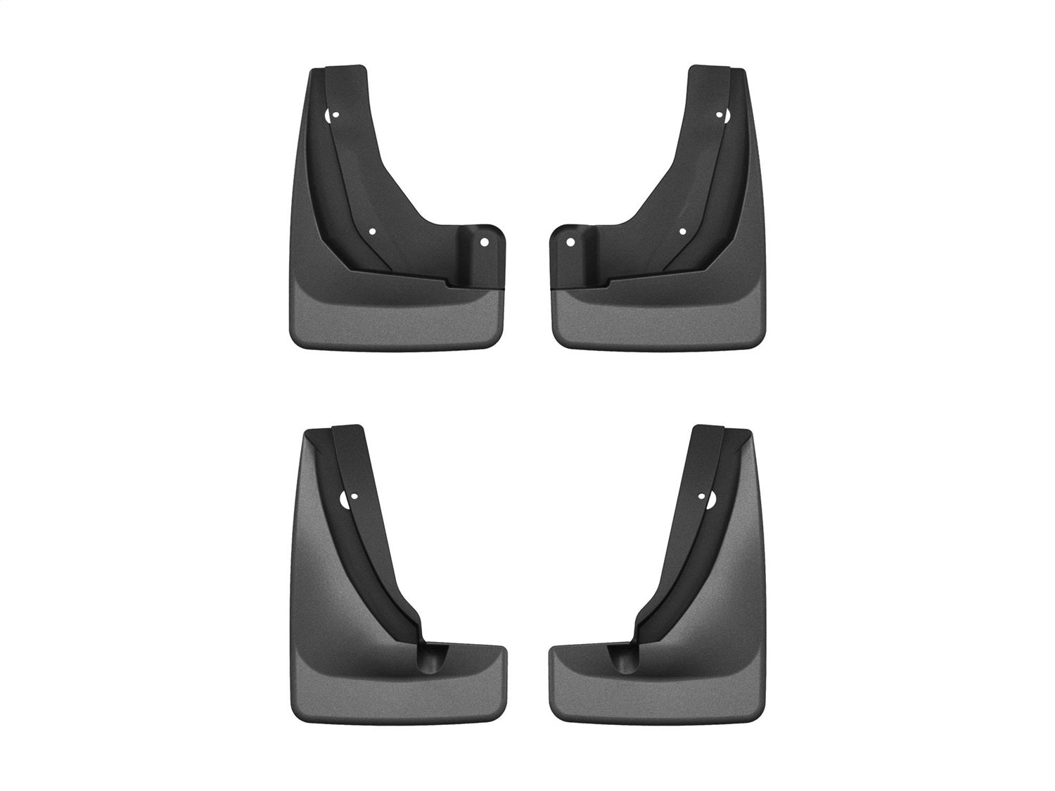 Weathertech - MudFlap No-Drill DigitalFit® MudFlap Kit - Black 24-26 Hyundai Santa-Fe - 110191-120191
