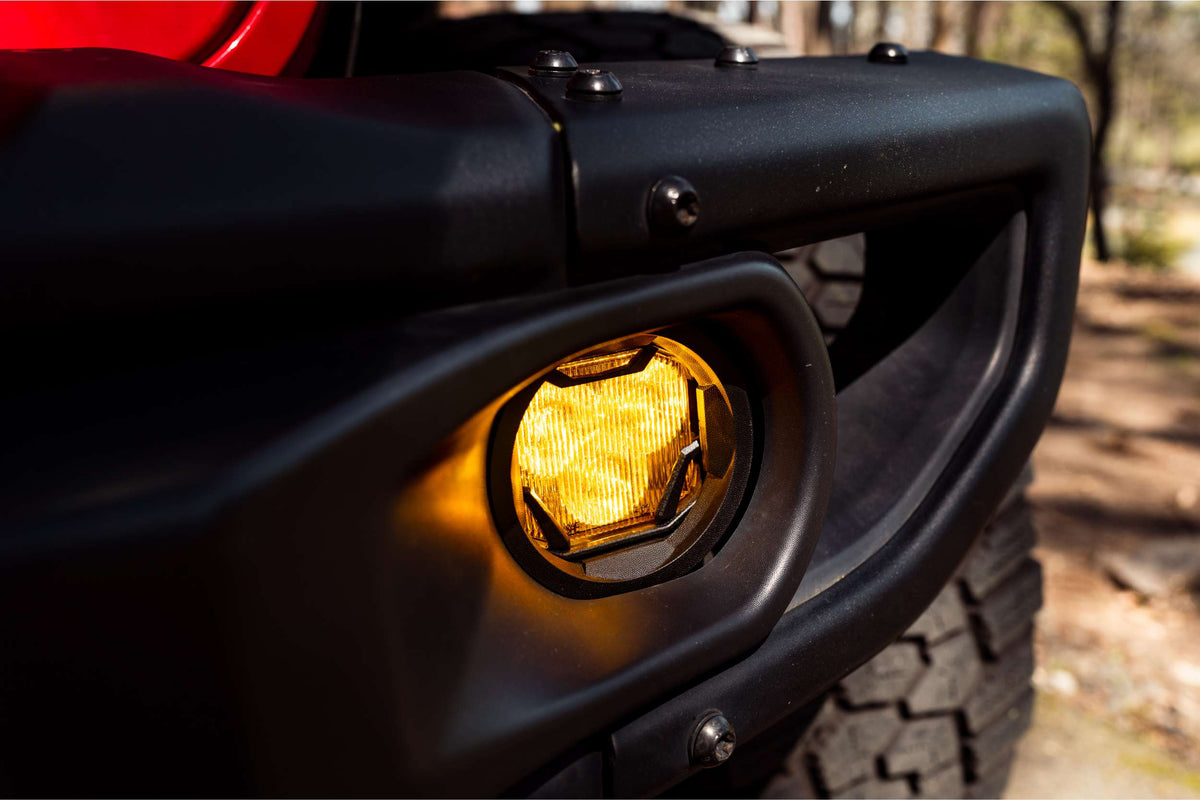 Morimoto - 4Banger Fog Light Kit: JL/JT (2018+) (NCS/Wide/Yellow) - BAF078Y