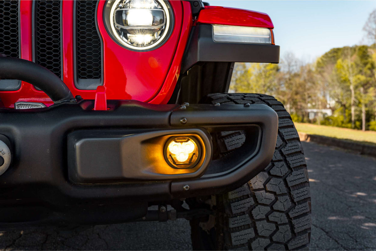Morimoto - 4Banger Fog Light Kit: JL/JT (2018+) (NCS/Wide/Yellow) - BAF078Y