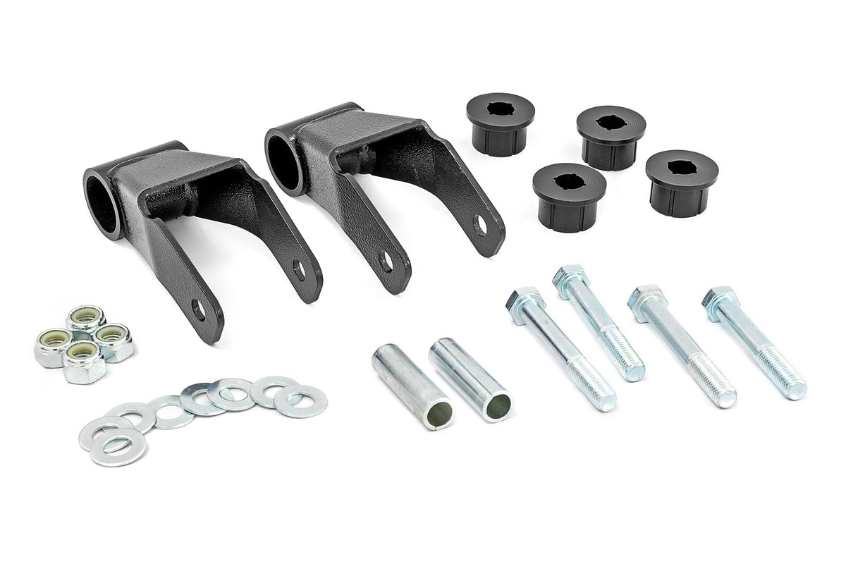Rough Country - Boomerang Lift Shackles - .75 Inch - Jeep Cherokee XJ 2WD/4WD (1984-2001) - 1104