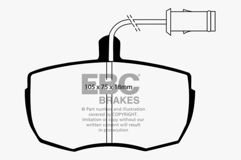EBC 87-89 Land Rover Range Rover 3.5 Greenstuff Front Brake Pads - DP6622