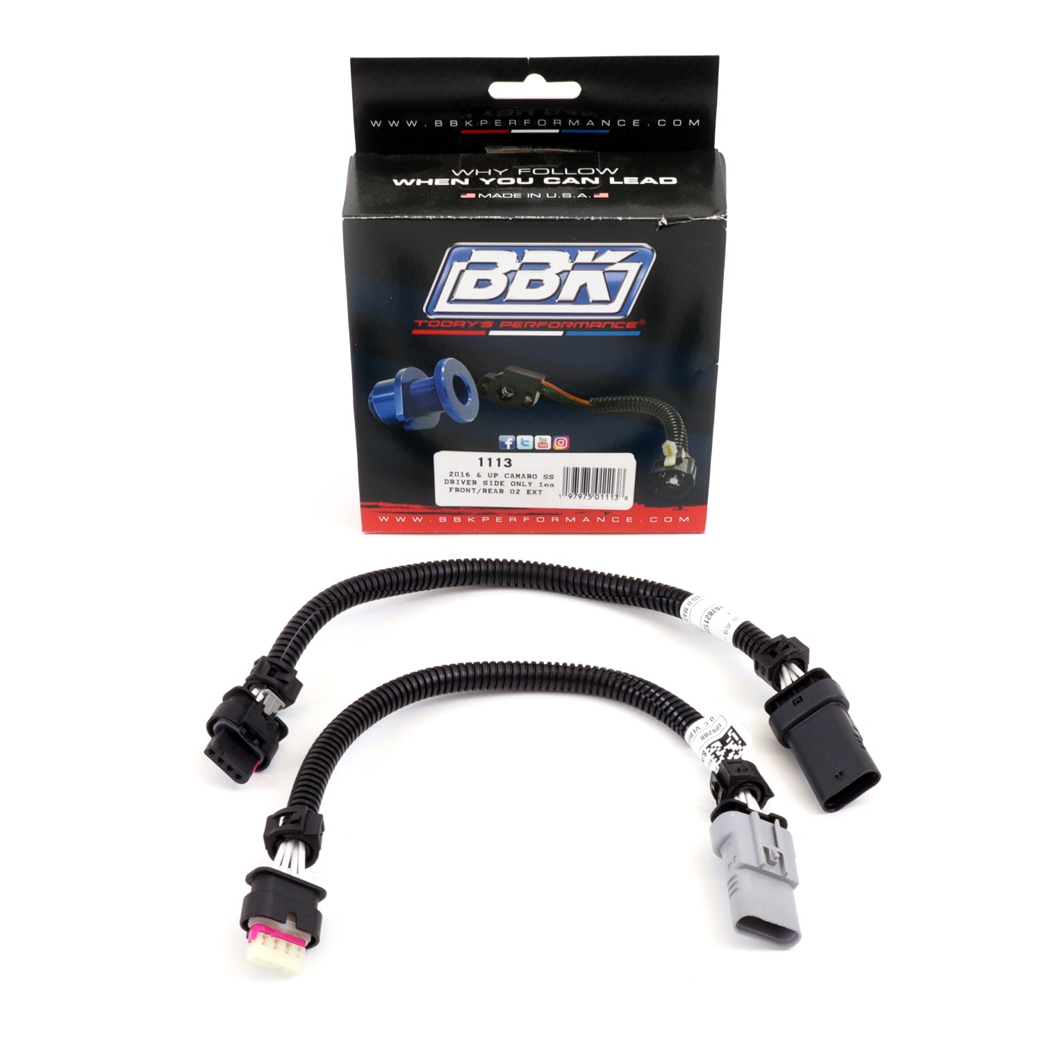 BBK 16-20 Chevrolet Camaro 6.2L SS O2 Sensor Extensions (AUTO ONLY Drivers Side 1 Front & 1 Rear) - 1113