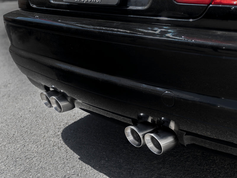 aFe MACH Force-Xp 2.5in 304 SS Cat-Back Exhaust w/ Polished Tips 01-06 BMW M3 - 49-36344-P