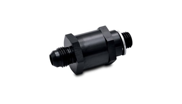 Vibrant Fuel Pump Check Valve -6AN Male Flare to 12mm x 1.5 Metric - 11198