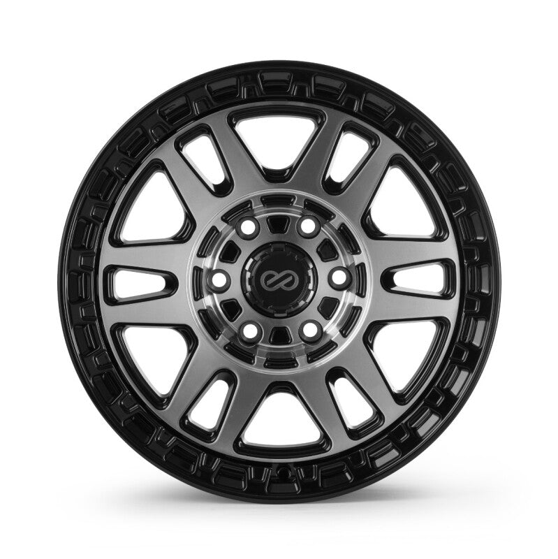 Enkei Trail-Tracker 17x8.5 / 6x135 BP / ET12 / 87.1mm Bore - Matte Black Machined Wheel - 560-785-9512BKM