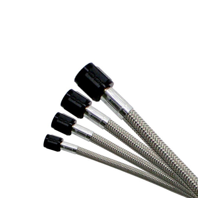Nitrous Express Stainless Braided 18ft Sho Hose - Black - 11236