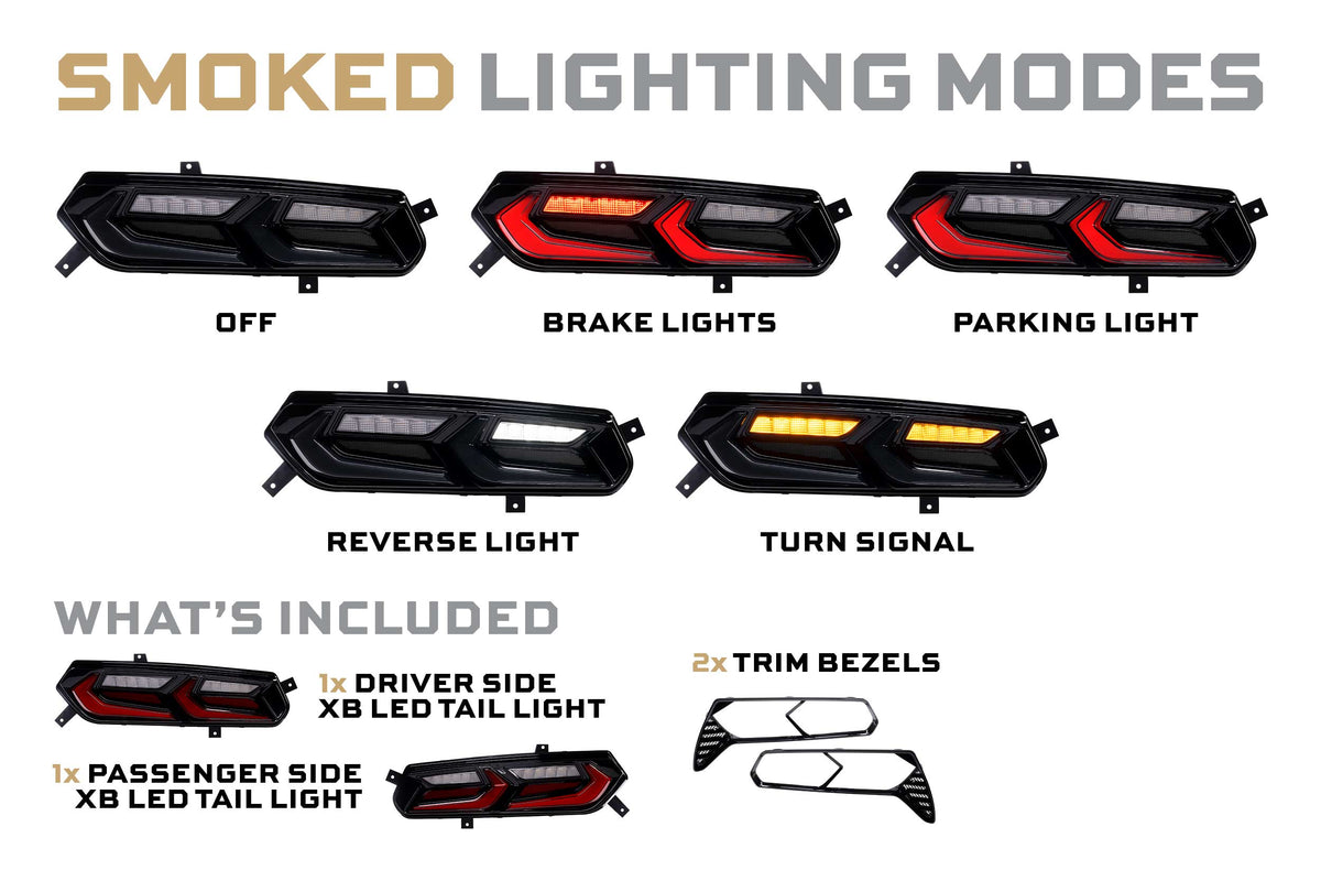 Morimoto - XB LED Tail Lights: Corvette C7 (14-19 / Smoked Lens Facelift / Set) - LF754