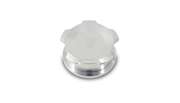 Vibrant 2.75in OD Aluminum Weld Bungs w/ Polished Aluminum Threaded Cap (incl. O-Ring) - 11294