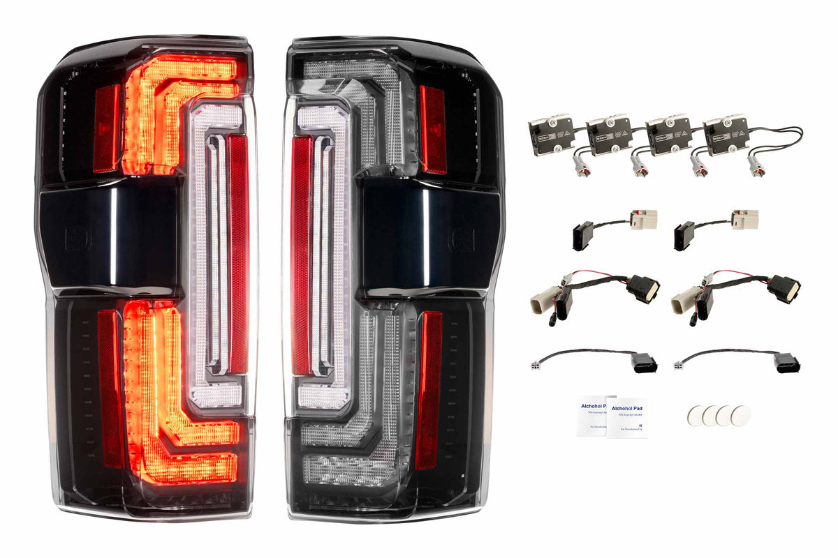 Morimoto - XB LED Tail Lights: 2023+ Ford Super Duty (Smoked Lens / Set) - LF352