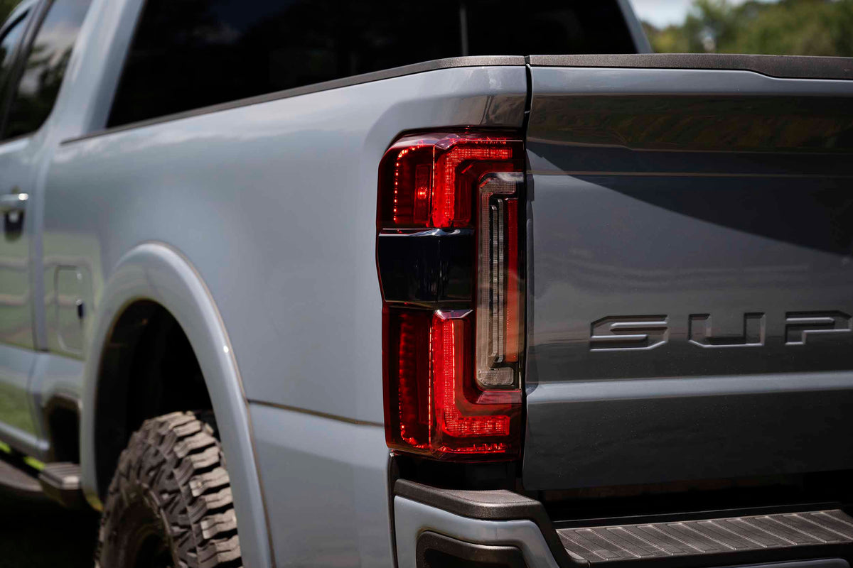 Morimoto - XB LED Tail Lights: 2023+ Ford Super Duty (Red Lens / Set) - LF353