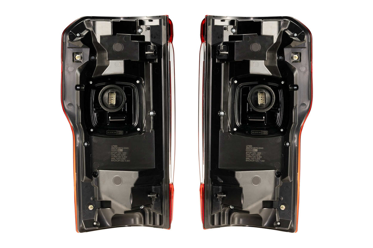Morimoto - XB LED Tail Lights: 2023+ Ford Super Duty (Red Lens / Set) - LF353