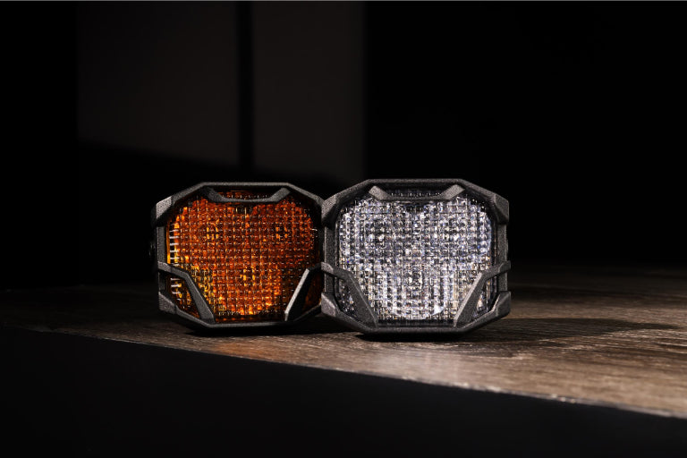 Morimoto - 4Banger 2.0 HXB LED Pods (Flood / Yellow)(Set) - BAF138.2