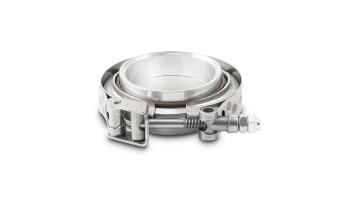 Vibrant AL V-B Flange Assembly 2.5in OD Tubing incl 2 AL V-b flanges 1 SS V-B Clamp 1 Viton O-Ring - 11490