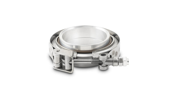 Vibrant AL V-B Flange Assembly for 3in OD Tubing incl 2 AL V-b flanges 1 SS V-B Clamp 1 Viton O-Ring - 11491