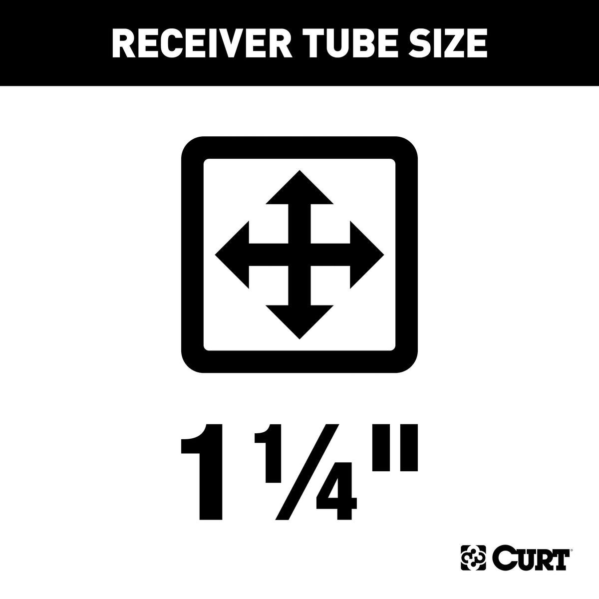 CURT 11524 Class 1 Trailer Hitch, 1-1/4-Inch Receiver, Fits Select Mini Cooper Clubman