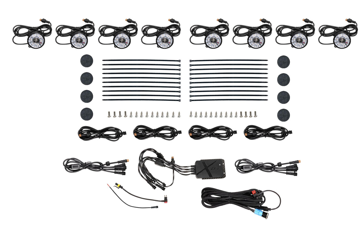 Morimoto - Rock Light Kit: RGB LED / 8 Pack - XRL30
