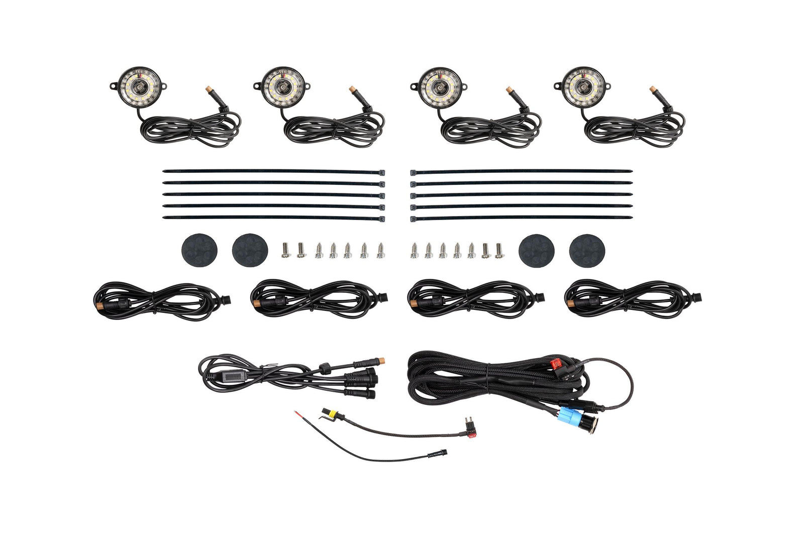 Morimoto - Rock Light Kit: White LED / 4 Pack - XRL05