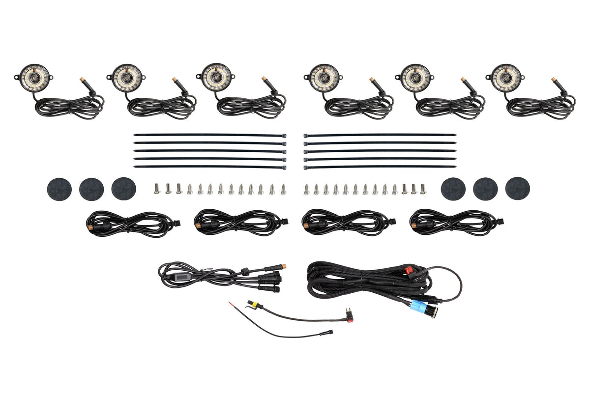 Morimoto - Rock Light Kit: White LED / 6 Pack - XRL10