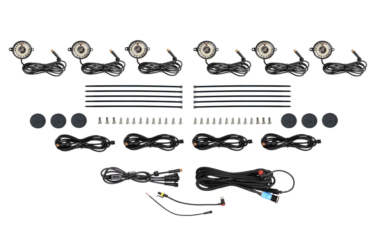 Morimoto - Rock Light Kit White LED 8 Pack