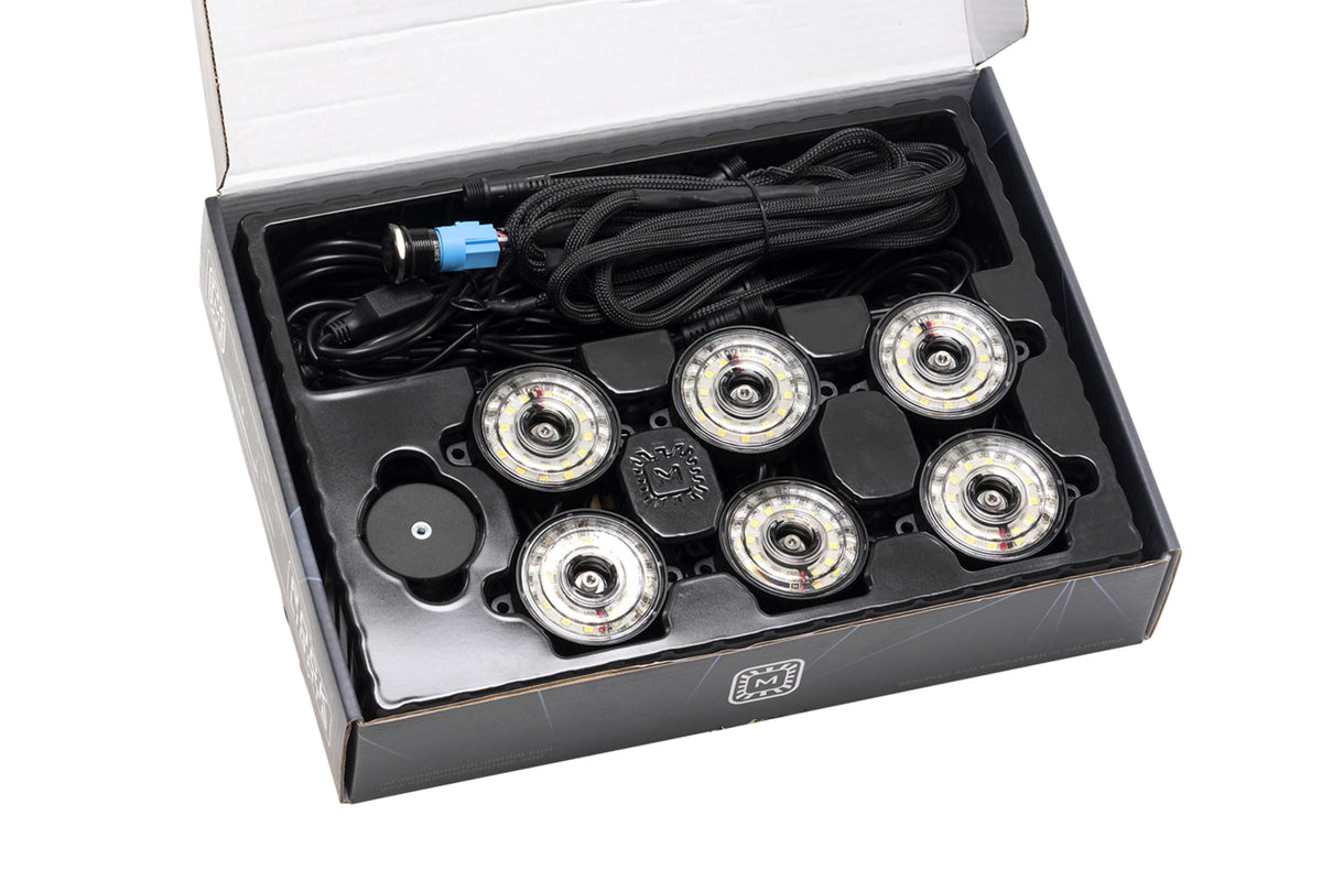 Morimoto - Rock Light Kit White LED 8 Pack