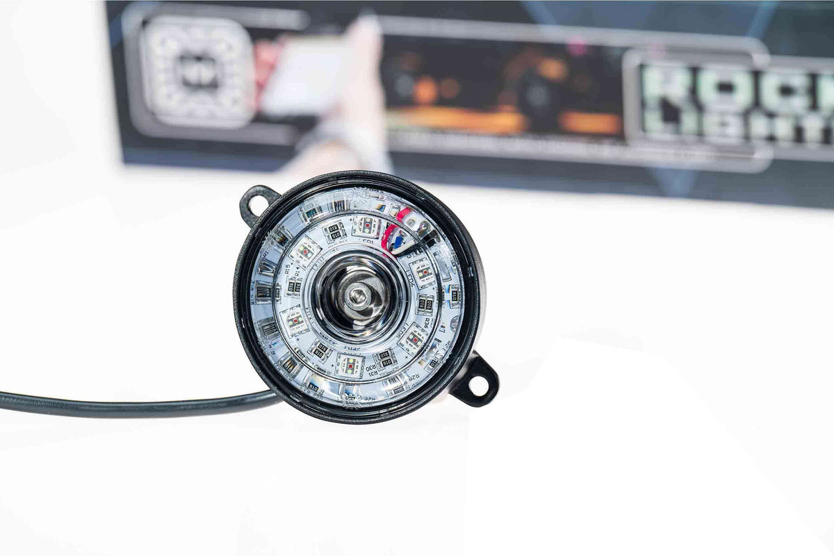 Morimoto - Rock Light White Puck With Wiring Single