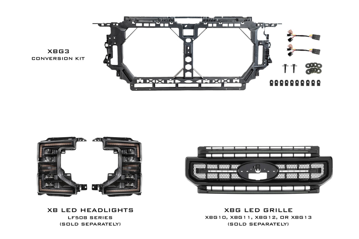 Morimoto - XBG: Ford Super Duty Front End Conversion Kit (17-19 to 20-22) - XBG3