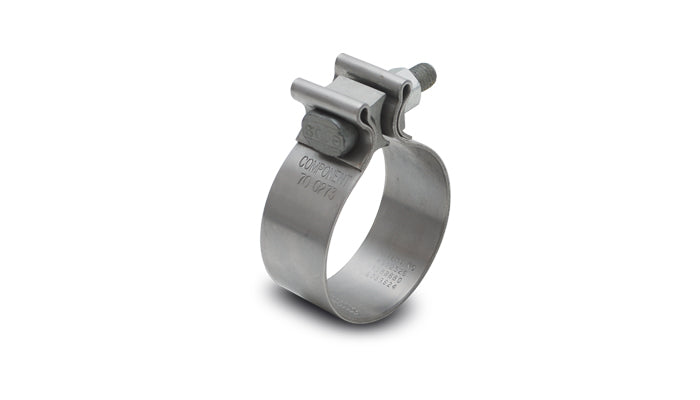 Vibrant SS Accuseal Exhaust Seal Clamp for 2.5in OD Tubing (1in wide band) - 1166