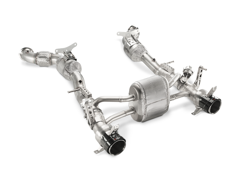 Akrapovic 16-17 Ferrari 488 GTB/488 Spyder Slip-On Line (Titanium) w/ Carbon Tips - MTP-FE488H