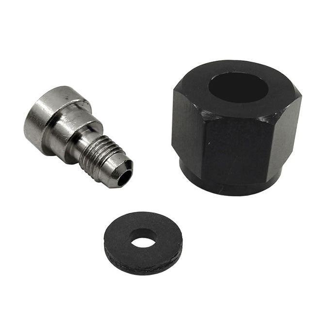 Nitrous Express 4AN Bottle Nipple and Nut for CO2 Valve (Incl Gasket) - 11713