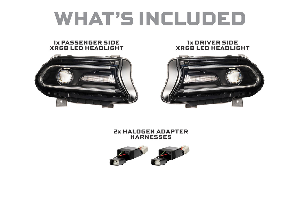 Morimoto - XRGB LED Headlights: 15-23 Dodge Charger (Set) - LF494