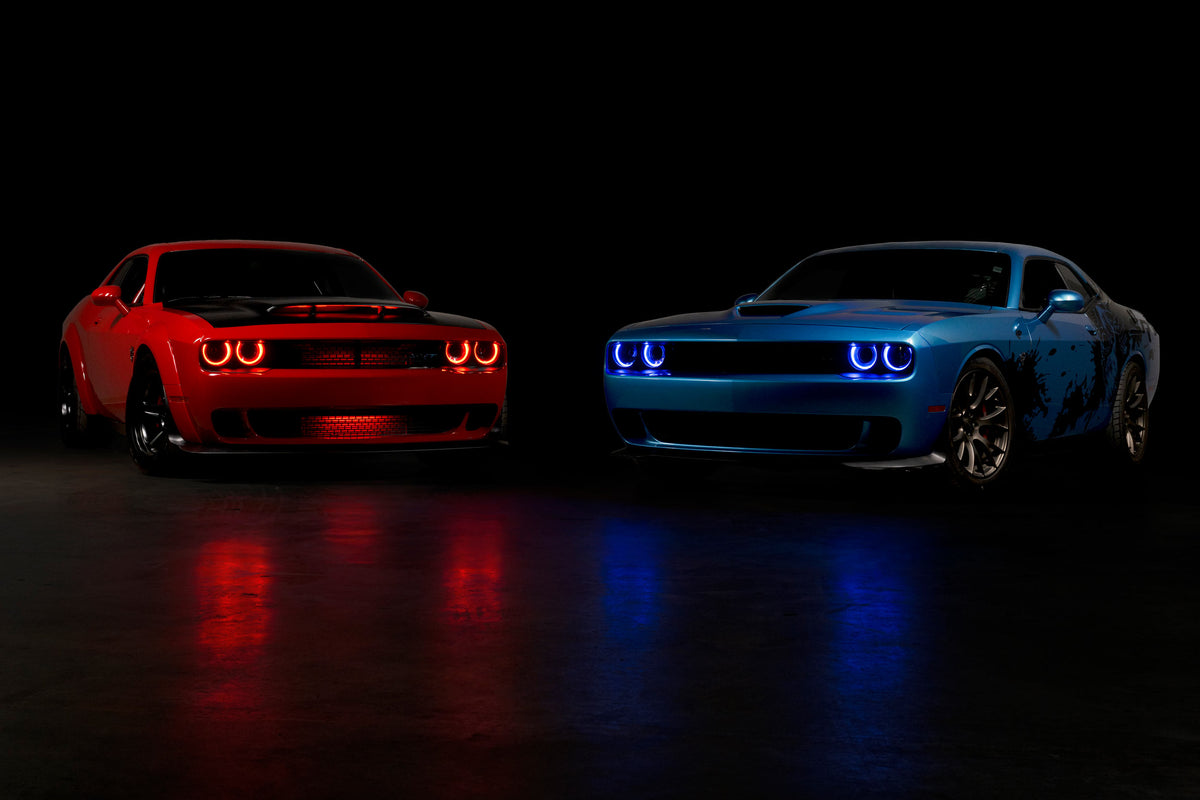 Morimoto - XRGB LED Headlights: Dodge Challenger (15-23 / RGB / Set) - LF495