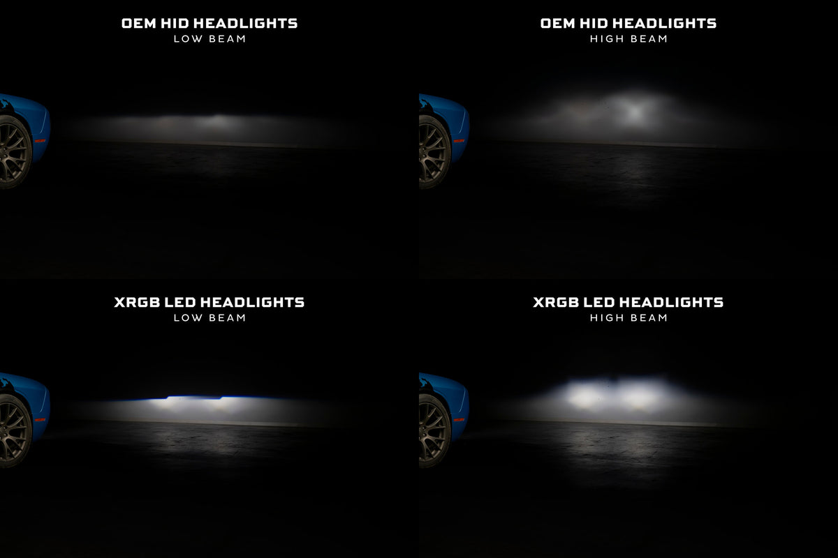 Morimoto - XRGB LED Headlights: Dodge Challenger (15-23 / RGB / Set) - LF495
