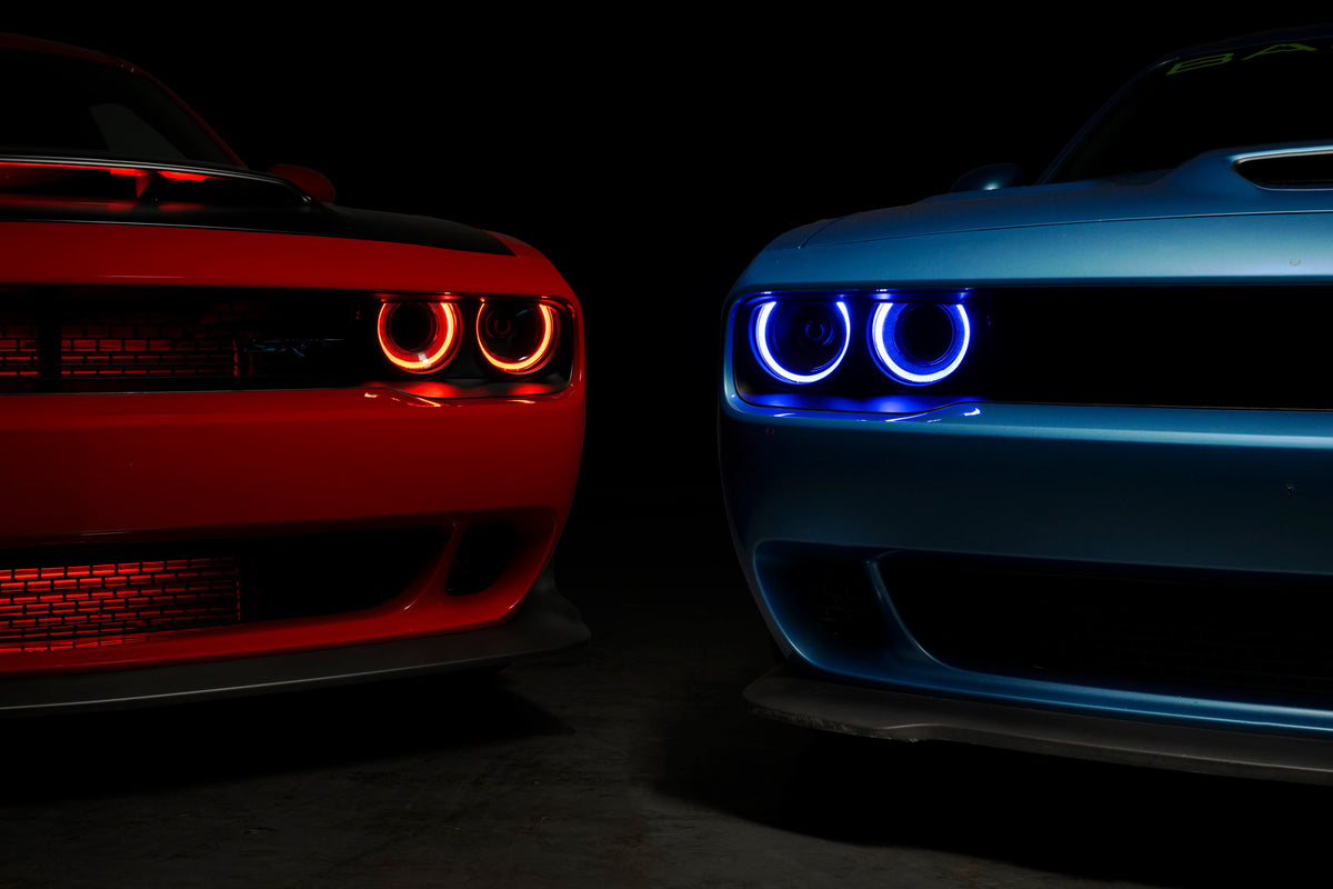 Morimoto - XRGB LED Headlights: Dodge Challenger (15-23 / RGB / Set) - LF495