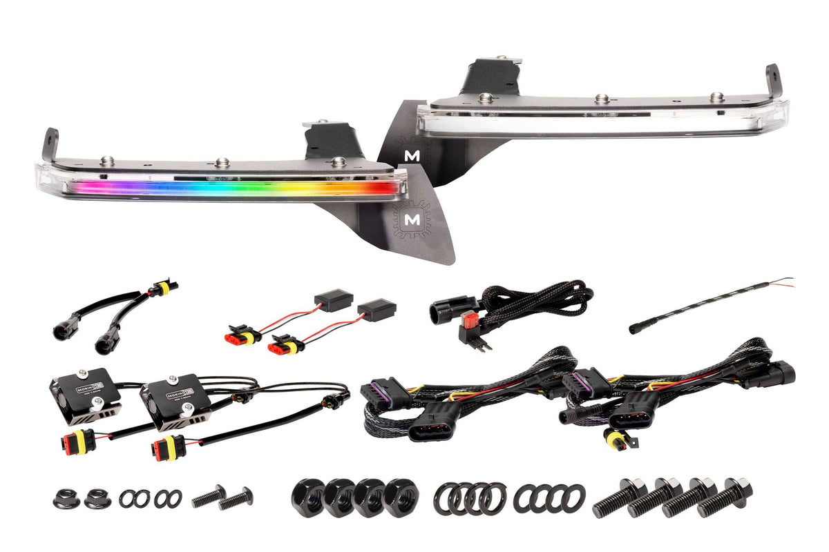 Morimoto - XRGB Standard Jeep JL / JT Fender Flare Chop Kit (Set) - LF480