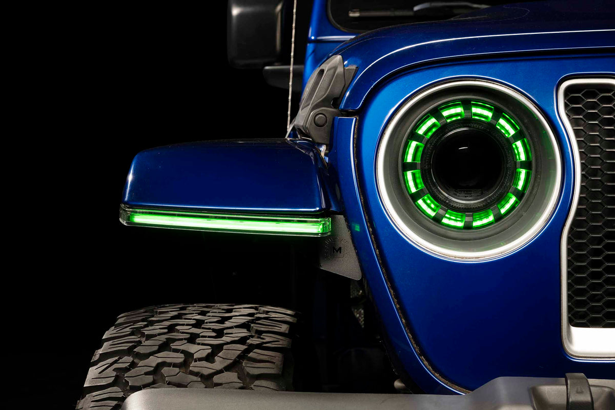 Morimoto - XRGB Standard Jeep JL / JT Fender Flare Chop Kit (Set) - LF480