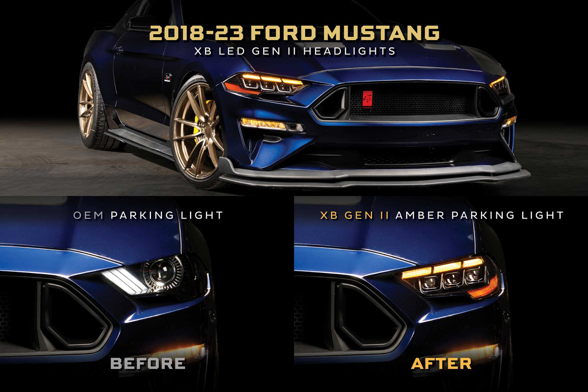 Morimoto - XB LED Headlights: 18-23 Ford Mustang (Gen II / Set) - LF2-414