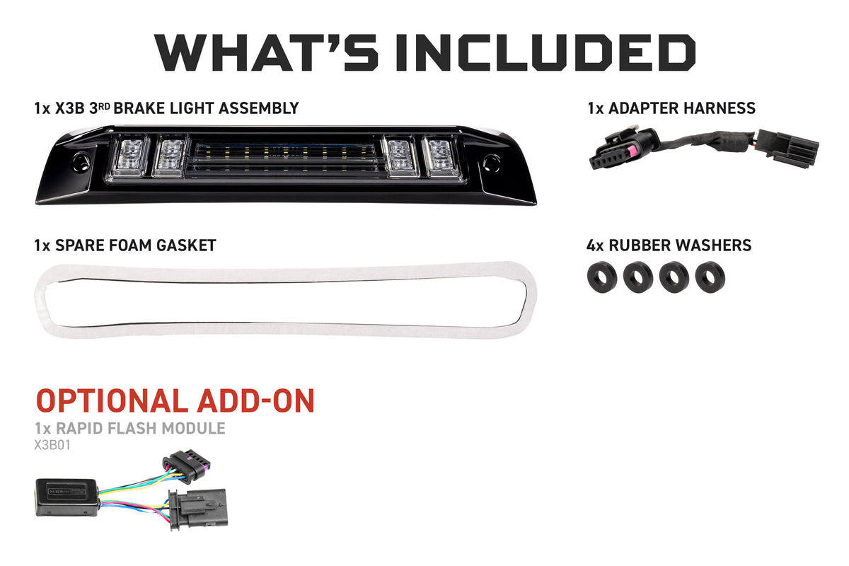 Morimoto - X3B LED Third Brake Light: 2019+ Ram 1500 - X3B65