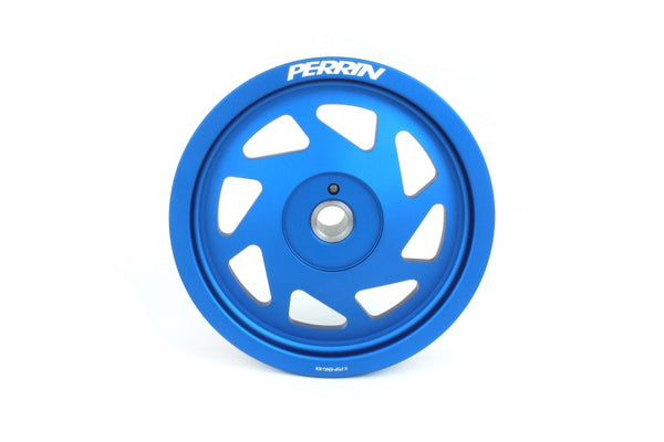 Perrin 2022 BRZ/86 / 19-22 Subaru WRX Lightweight Crank Pulley (FA/FB Eng w/Small Hub) - Blue - PSP-ENG-106BL by Perrin Perfo