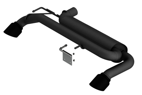 Borla 21-25 Ford Bronco 2.3L 4WD S-Type Axle Back Exhaust w/ Black Coated Tips