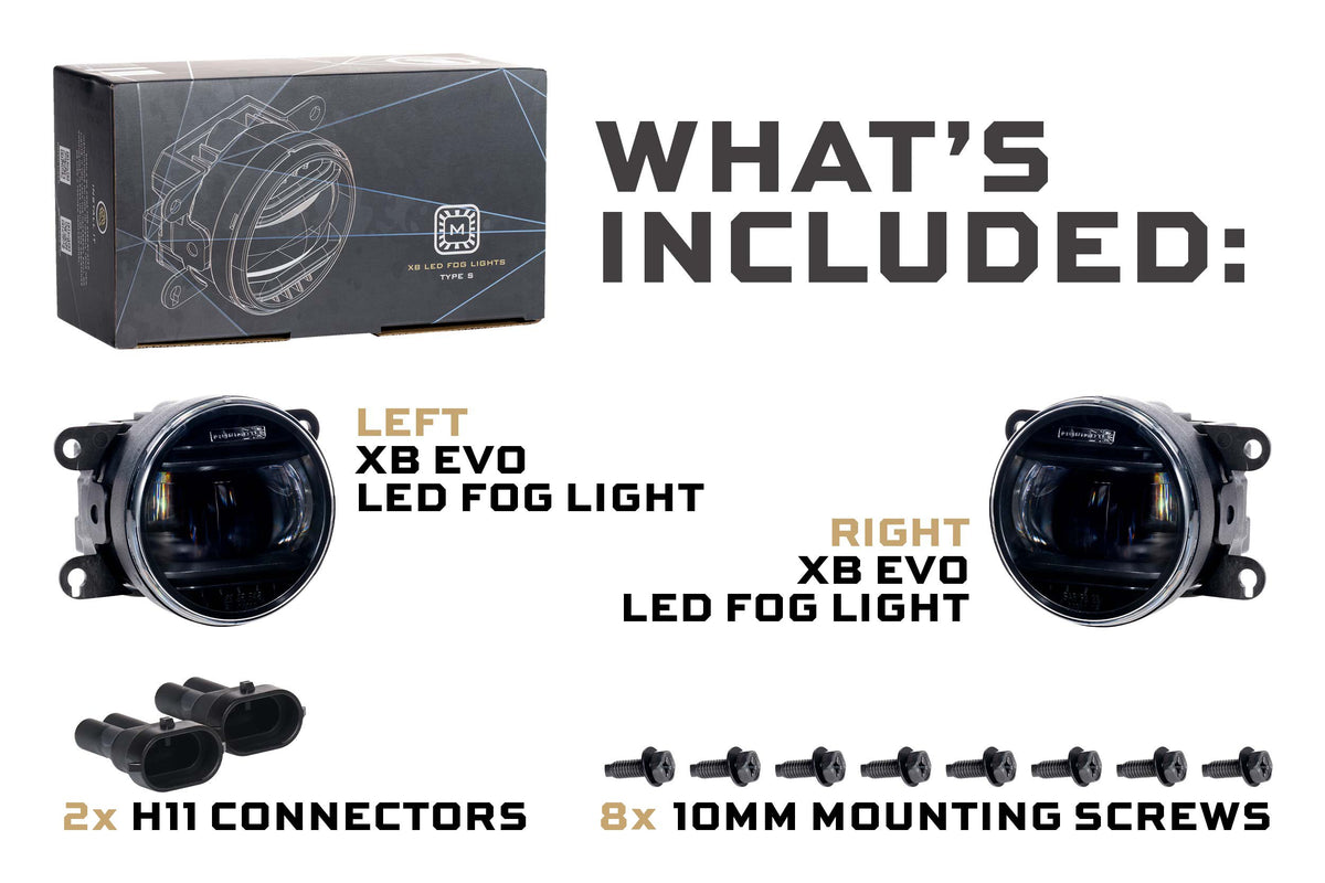 Morimoto - XB Evo Fog Lights: Type S (Set / White) - LF090