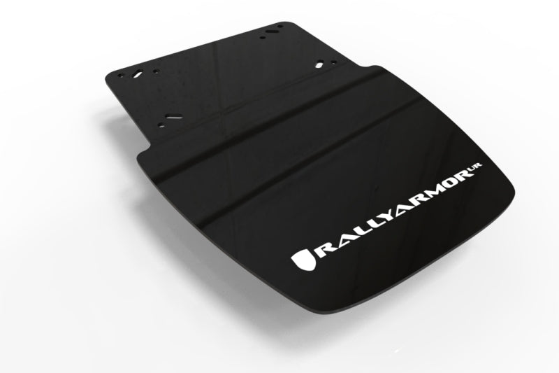 Rally Armor 19-24 Can-Am Ryker (Rally Ed. &amp; Sport) Black UR Mud Guard Red Logo - MF95-UR-BLK/RD