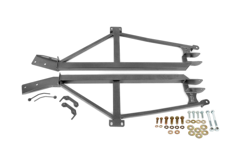BMR 93-02 F-Body Non-Convertible Bolt-On 4-Point Subframe Connectors - Black Hammertone - SFC019H by BMR Suspension