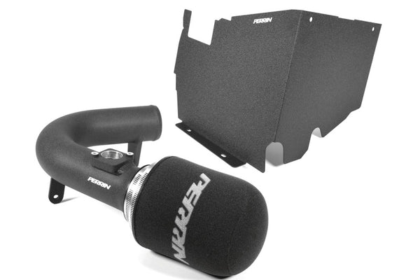 Perrin 22-24 Subaru WRX Cold Air Intake w/ Heatshield - Black - PSP-INT-328BK for 2022-2025 Subaru WRX - front view