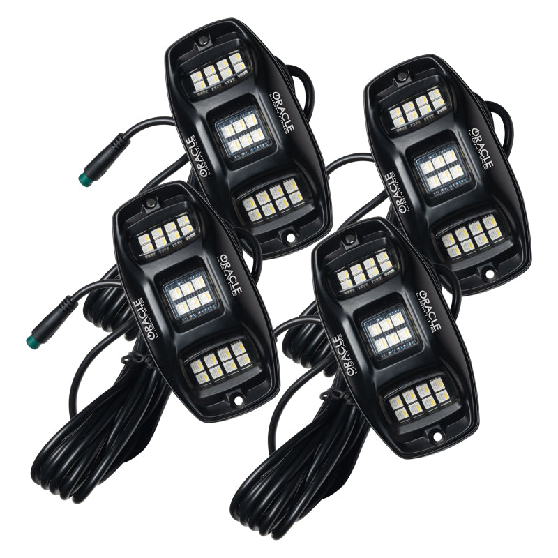Oracle Underbody  RGB+W Wheel Well Rock Light Kit - 4 PCS - ColorSHIFT SEE WARRANTY - 5895-339