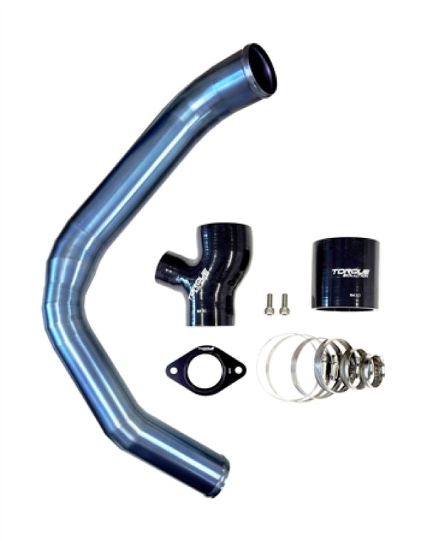 Torque Solution 12-21 Subaru WRX Top Mount Charge Pipe - Titanium Burnt Blue - TS-SU-843-BU by Torque Solution
