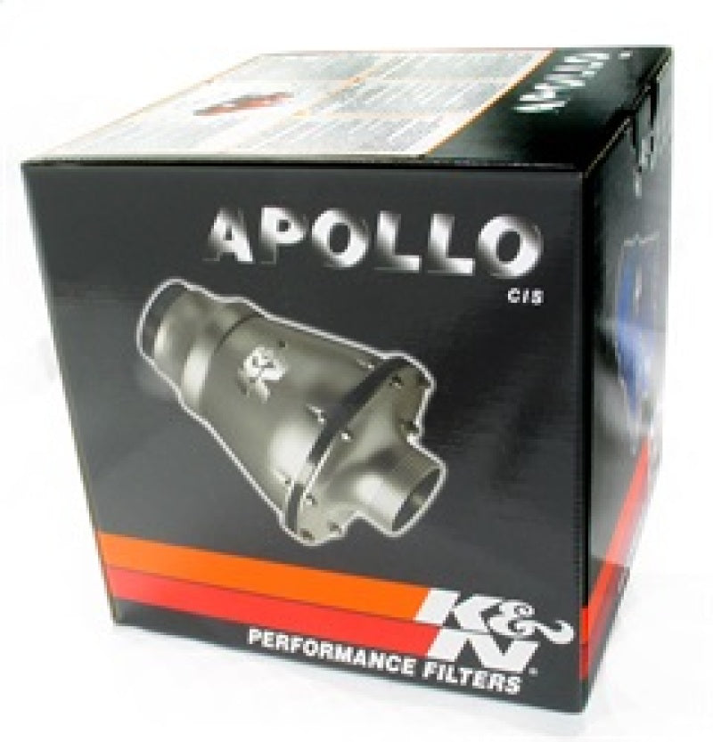 K&amp;N Universal Apollo Blue Cold Air Intake - 70mm OD FLG PP - RC-5052AL