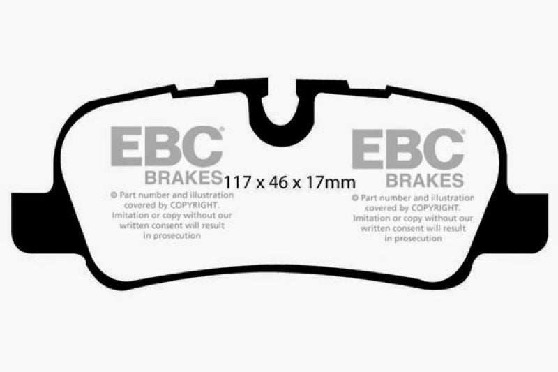 EBC 05-09 Land Rover Range Rover 4.2 Supercharged Ultimax2 Front Brake Pads - UD1263 for 2005-2009 Land Rover Range Rover - f