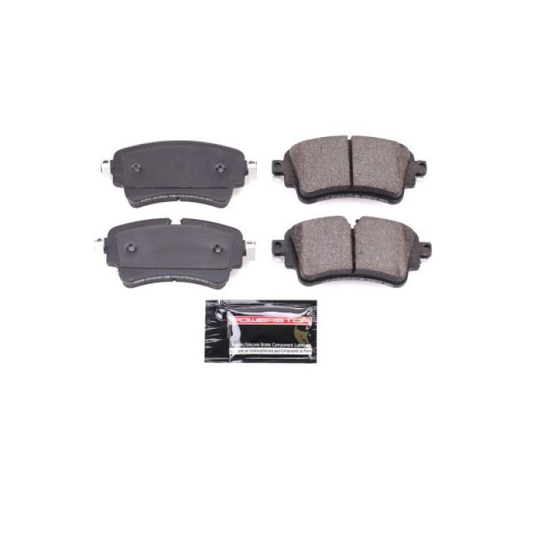 Power Stop 17-19 Audi A4 Rear Z23 Evolution Sport Brake Pads w/Hardware - Z23-1898 for 2017-2020 Audi A4 - front view