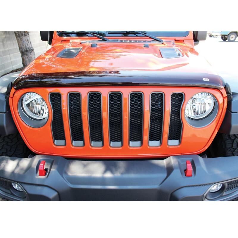 Westin 2018 Jeep Wrangler JL Wade Platinum Bug Shield - Smoke - 72-90152