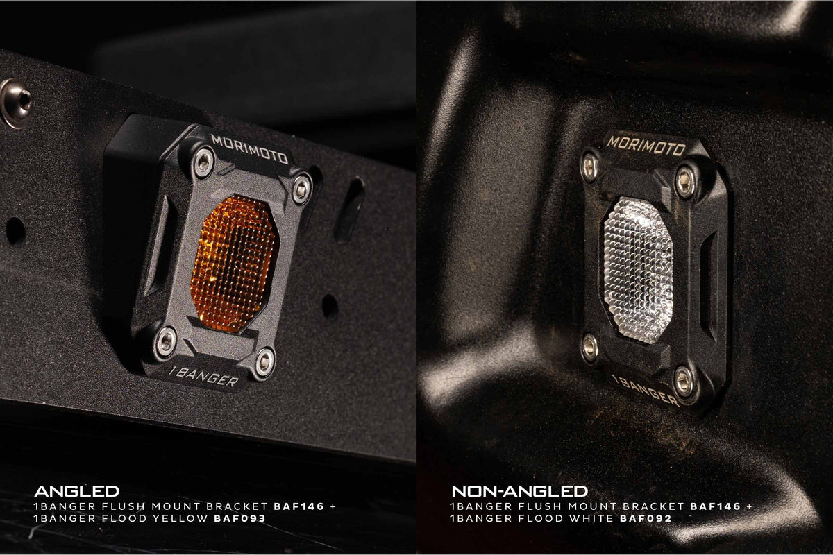 Morimoto - Flush or Angled Mounting Kit: Morimoto 1Banger - BAF146